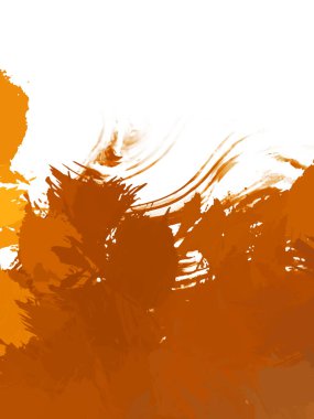 Taranmış Boyalı Soyut Arkaplan. Vahşi kaotik fırça darbeleri. Boya darbeleri. 2D İllüstrasyon. Fırça darbeli resim. 