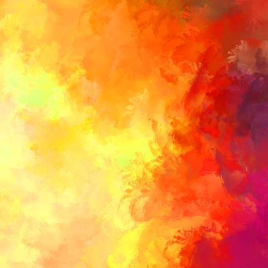 Boya darbeleri. 2D İllüstrasyon. Taranmış Boyalı Soyut Arkaplan. Fırça darbesi ile boyanmış. Modern sanat.