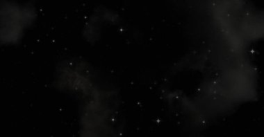 Galaksi uzayındaki yıldız alanı renkli nebula ile. Uzayın derinliklerinin bilim kurgu geçmişi. Ruhsal duvar kağıdı.