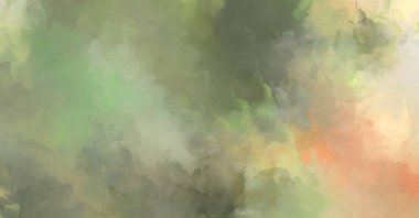 Renkli fırça darbelerinin 2D çizimi. Dekoratif desenli resim. canlı boya desenli arkaplan.