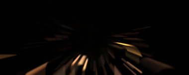 Işık parçacık izleri. Parlayan parçacıkları ve çizgileri olan ışık patlaması yıldızı. Güzel hareketli soyut ışın arkaplanı.