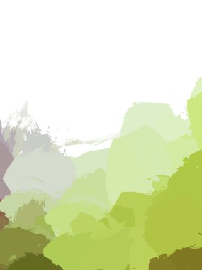 Taranmış Boyalı Soyut Arkaplan. Vahşi kaotik fırça darbeleri. Boya darbeleri. 2D İllüstrasyon. Fırça darbeli resim. 