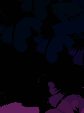 Vahşi fırça darbeleriyle yaratıcı soyut resim. Artistik fırça darbeleriyle donatılmış. Renkli ve canlı bir tasvir. Boyalı sanat.