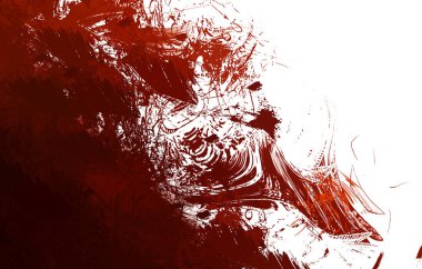 Duvar sanatı Eşsiz ve yaratıcı illüstrasyon. Fırça darbesi ile boyanmış. Renkli fırça darbelerinin soyut arkaplanı. Fırçalanmış canlı duvar kâğıdı. Boyalı sanatsal yaratım.