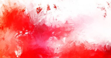 Canlı fırça darbeleriyle boyanmış. Renkli desenli resim. Fırçalanmış duvar kağıdını boya.