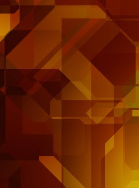 Renkli ve canlı geometrik şekiller katmanları var. Bir teknoloji planının dijital illüstrasyonu. Gelecekçi tasarım şablonu.