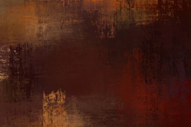 Çapraz vahşi fırça darbeleriyle arka plan. Renkli ve canlı bir tasvir. Boyalı sanat. Yaratıcı soyut resim.