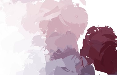 Duvar sanatı Eşsiz ve yaratıcı illüstrasyon. Fırça darbesi ile boyanmış. Renkli fırça darbelerinin soyut arkaplanı. Fırçalanmış canlı duvar kâğıdı. Boyalı sanatsal yaratım.