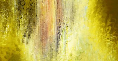 Modern sanat. Renkli çağdaş sanat eserleri. Renkli boya darbeleri. Soyut arkaplanda fırça darbeleri. Fırça boyası. Eşsiz duvar sanatı.