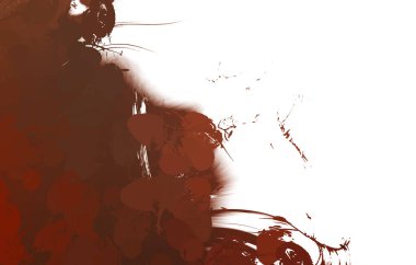 Duvar sanatı Eşsiz ve yaratıcı illüstrasyon. Fırça darbesi ile boyanmış. Renkli fırça darbelerinin soyut arkaplanı. Fırçalanmış canlı duvar kâğıdı. Boyalı sanatsal yaratım.