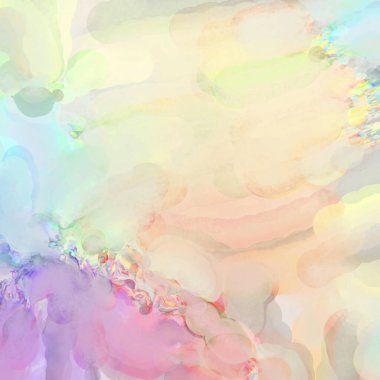 El yapımı sürreal soyut desenli suluboya. Modern sanatsal resim. 2D çizim. Arkaplan boyası karışımı. Yaratıcı duvar sanatı. Çağdaş sanat.