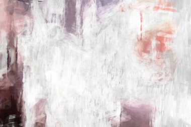 Soyut arkaplanda pürüzlü fırça darbeleri. Fırça boyası. Renkli boya darbeleri. Eşsiz duvar sanatı. Tuvaldeki modern sanat. Renkli çağdaş sanat eserleri. 