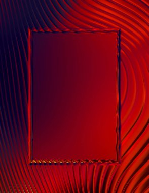 Soyut çerçeveli arkaplan. Renkli, canlı, dalgalı bir duvar kağıdı. Merkezi çerçeveli yaratıcı grafik 2d çizim. Dinamik şekilli modaya uygun sıvı örtüsü.