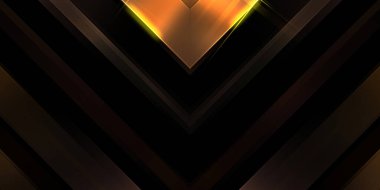 Soyut parlayan geometrik ışıklar arka planda. Fraktal simetrik grafik çizimi. Parıldayan ve parıldayan çubukları kesiştir.