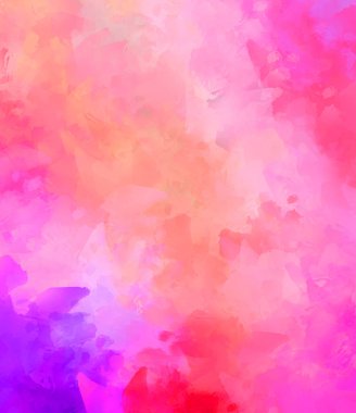 Yaratıcı soyut resim. Artistik fırça darbeleriyle donatılmış. Renkli ve canlı bir illüstrasyon. boyalı sanat.