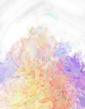 2D çizim. Sanatsal arkaplan resmi. Tablo üzerinde soyut resim. Çağdaş sanat. El yapımı resim. Renkli doku. Modern sanat eserleri. Yüzeyde suluboya fırça darbeleriyle boyama.