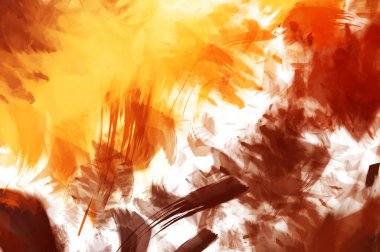 Sanatsal soyut arkaplan. Doku boyalı duvar kağıdı. Boya darbeleriyle yaratıcı bir illüstrasyon. Fırça desenli resim.