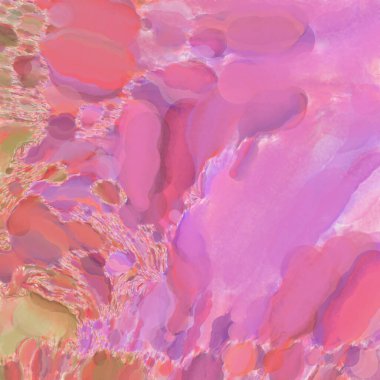 El yapımı sürreal soyut desenli suluboya. Modern sanatsal resim. 2D çizim. Arkaplan boyası karışımı. Yaratıcı duvar sanatı. Çağdaş sanat.