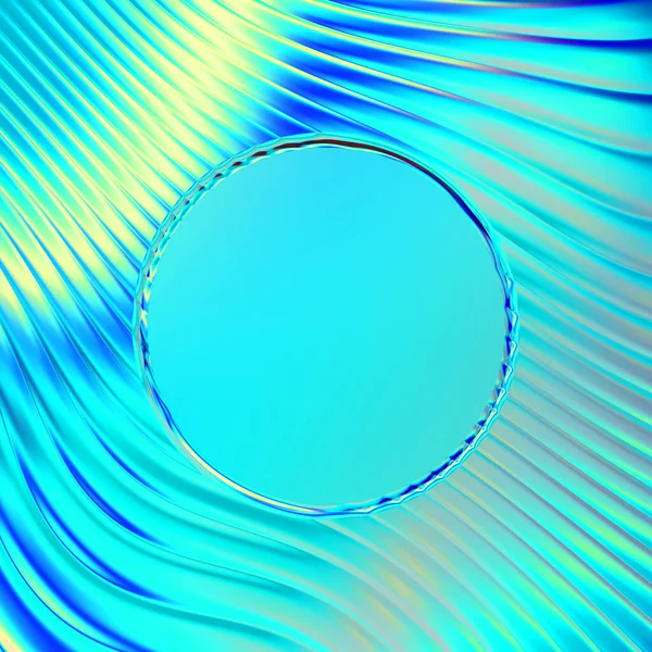 Soyut çerçeveli arkaplan. Renkli, canlı, dalgalı bir duvar kağıdı. Merkezi çerçeveli yaratıcı grafik 2d çizim. Dinamik şekilli modaya uygun sıvı örtüsü.