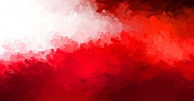 Canlı fırça darbeleriyle boyanmış. Renkli desenli resim. Fırçalanmış duvar kağıdını boya.