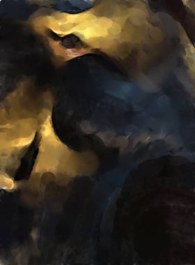 Modern sanat. Renkli çağdaş sanat eserleri. Renkli boya darbeleri. Soyut arkaplanda fırça darbeleri. fırça boyası.