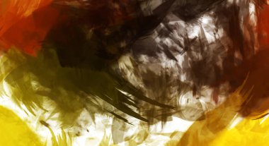 Sanatsal soyut arkaplan. Doku boyalı duvar kağıdı. Boya darbeleriyle yaratıcı bir illüstrasyon. Fırça desenli resim.