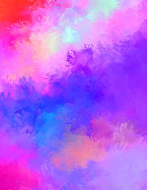 Taranmış Boyalı Soyut Arkaplan. Fırça darbesi ile boyanmış. Sanatsal canlılık ve renkli duvar kağıdı.