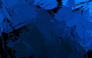 Vahşi fırça darbeleriyle yaratıcı soyut resim. Artistik fırça darbeleriyle donatılmış. Renkli ve canlı bir tasvir. Boyalı sanat.