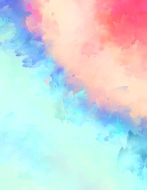 Sanatsal soyut arkaplan. Doku boyalı duvar kağıdı. Boya darbeleriyle yaratıcı bir illüstrasyon. Fırça desenli resim.