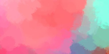 Duvar sanatı Eşsiz ve yaratıcı illüstrasyon. Fırça darbesi ile boyanmış. Renkli fırça darbelerinin soyut arkaplanı. Fırçalanmış canlı duvar kâğıdı. Boyalı sanatsal yaratım.