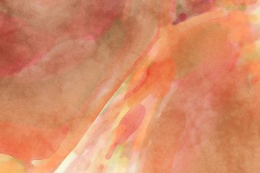 Yumuşak suluboya duvar kağıdı. Hafifçe fırçalanmış renkleri olan sanatsal bir resim. Pastel renkler arkaplana dokunmuş. Soyut duvar sanatı..