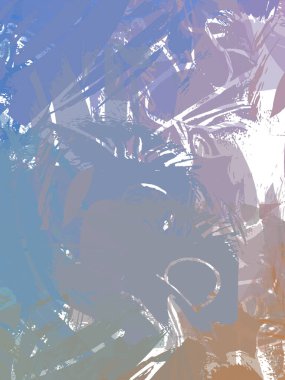 Renkli fırça darbelerinin 2B çizimi. Dekoratif doku resmi. Canlı boya desenli arka plan. Kaotik fırça darbeleri resim.