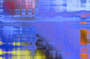 Soyut arkaplan. Yaşlanmış grunge dokusunda geometrik elementler. Farklı renk desenli grafiksel illüstrasyon.