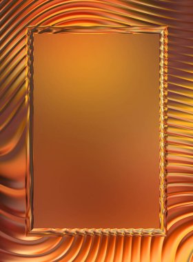 Soyut çerçeveli arkaplan. Renkli, canlı, dalgalı bir duvar kağıdı. Merkezi çerçeveli yaratıcı grafik 2d çizim. Dinamik şekilli modaya uygun sıvı örtüsü.