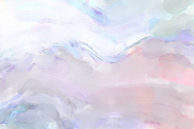 Çağdaş sanat. El yapımı resim. Modern sanat eserleri. Yüzeyde suluboya fırça darbeleriyle resim yapmak. 2D çizim. Sanatsal arkaplan resmi. Tablo üzerinde soyut resim. Renkli doku.