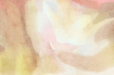 Pastel renklerde suluboya resim. Poster, duvar sanatı, afiş, kart, kitap kapağı ya da ambalaj için rahatlatıcı kompozisyonun yumuşak renkli çizimi. Modern fırça darbeleri resim.