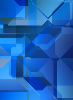 Renkli ve canlı geometrik şekiller katmanları var. Bir teknoloji planının dijital illüstrasyonu. Gelecekçi tasarım şablonu.