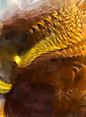 Modern sanat. Renkli çağdaş sanat eserleri. Renkli boya darbeleri. Soyut arkaplanda fırça darbeleri. fırça boyası.