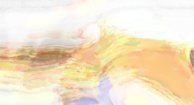 Çağdaş sanat. El yapımı resim. Modern sanat eserleri. Yüzeyde suluboya fırça darbeleriyle resim yapmak. 2D çizim. Sanatsal arkaplan resmi. Tablo üzerinde soyut resim. Renkli doku.