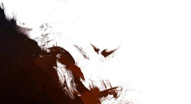 Taranmış Boyalı Soyut Arkaplan. Vahşi kaotik fırça darbeleri. Boya darbeleri. 2D İllüstrasyon. Fırça darbeli resim. 