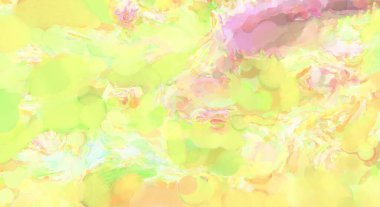 Pastel renklerde suluboya resim. Poster, duvar sanatı, afiş, kart, kitap kapağı ya da ambalaj için rahatlatıcı kompozisyonun yumuşak renkli çizimi. Modern fırça darbeleri resim.