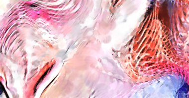 Modern sanat. Renkli çağdaş sanat eserleri. Renkli boya darbeleri. Soyut arkaplanda fırça darbeleri. fırça boyası.