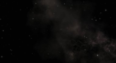 Galaksi uzayındaki yıldız alanı renkli nebula ile. Uzayın derinliklerinin bilim kurgu geçmişi. Ruhsal duvar kağıdı.