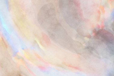 Pastel renklerde suluboya resim. Poster, duvar sanatı, afiş, kart, kitap kapağı ya da ambalaj için rahatlatıcı kompozisyonun yumuşak renkli çizimi. Modern fırça darbeleri resim.