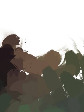 Taranmış Boyalı Soyut Arkaplan. Vahşi kaotik fırça darbeleri. Boya darbeleri. 2D İllüstrasyon. Fırça darbeli resim. 