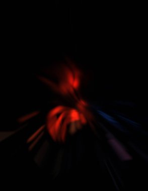 Işık parçacık izleri. Parlayan parçacıkları ve çizgileri olan ışık patlaması yıldızı. Güzel hareketli soyut ışın arkaplanı.