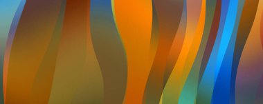 Soyut arkaplan. Renkli dalgalı tasarım duvar kağıdı. yaratıcı grafik 2D çizim. Dinamik şekilli modaya uygun sıvı örtüsü.