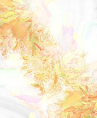 2D çizim. Sanatsal arkaplan resmi. Tablo üzerinde soyut resim. Çağdaş sanat. El yapımı resim. Renkli doku. Modern sanat eserleri. Yüzeyde suluboya fırça darbeleriyle boyama.