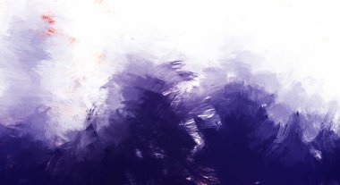 Canlı fırça darbeleriyle boyanmış. Renkli desenli resim. Fırçalanmış duvar kağıdını boya.