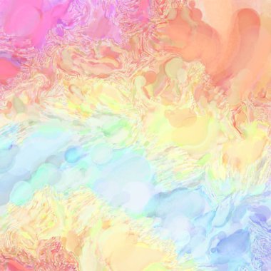 El yapımı sürreal soyut desenli suluboya. Modern sanatsal resim. 2D çizim. Arkaplan boyası karışımı. Yaratıcı duvar sanatı. Çağdaş sanat.